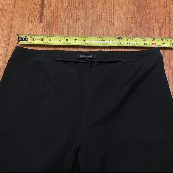 Lafayette 148 NY black size zip crop ankle pants size 14 - Picture 13 of 13